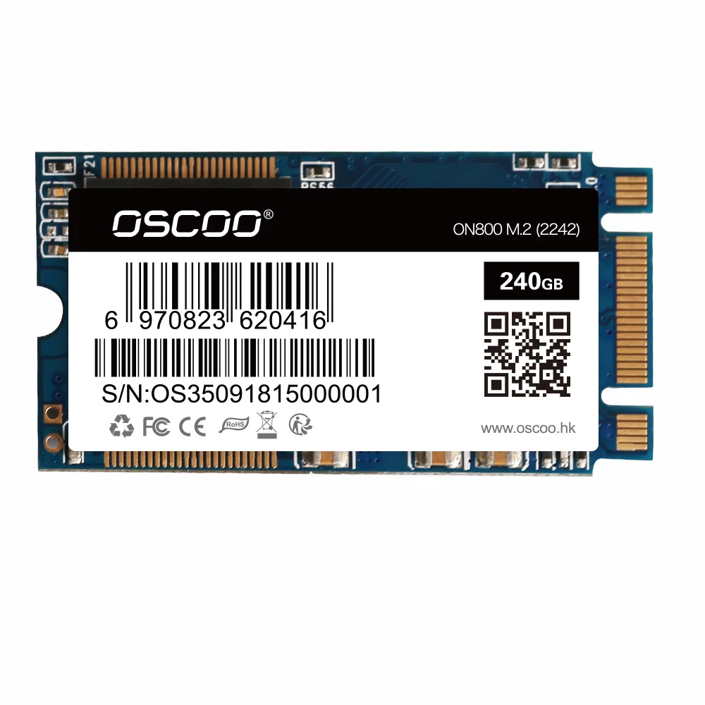 OSCOO 2242 NGFF SSD жесткий диск SATA3 6 ГБ/сек. 120 ГБ 240 Внутренний твердотельный Накопитель