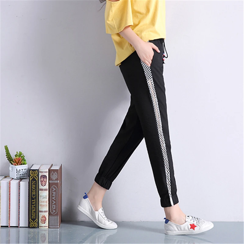 Волшебный цвет чистая пряжа шаровары с лоскутками женский летний отдых тонкие