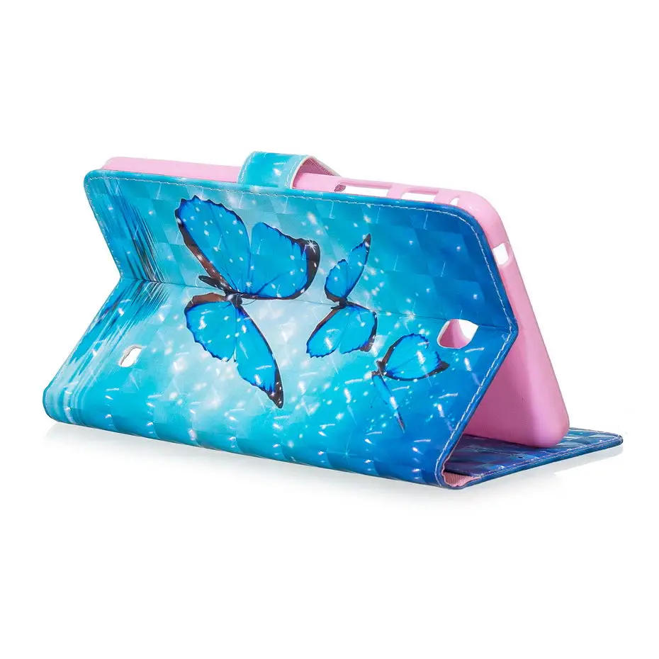 3D Painting PU Leather Case For Samsung Galaxy Tab 4 Tab4 7.0 SM-T230 T230 T231 T235 Smart Cover fundas Flip Stand Shell | Компьютеры и
