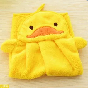 duck Konco полотенце для рук из Микрофибры Мягкое чистое полотенце Коралловое бархатное мультяшное животное полотенце платок кухонный б/у блюдо горшок очищающий коврик - Цвет: duck
