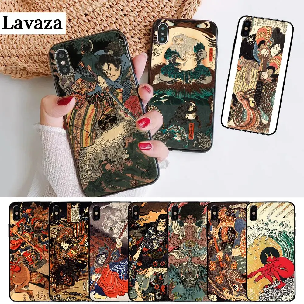 Японский силиконовый чехол samurai для iPhone 5 SE 5S 6 6S Plus 7 8 11 Pro X XS Max XR|Бамперы| |