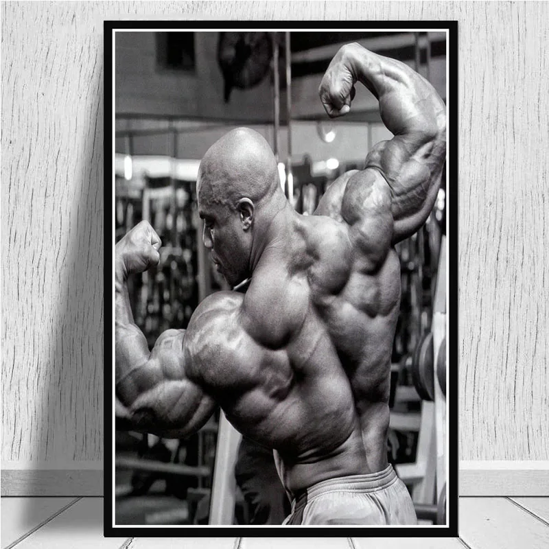 Ronnie Coleman фитнес тренажерный зал Спорт звезда мускулы человек картина маслом