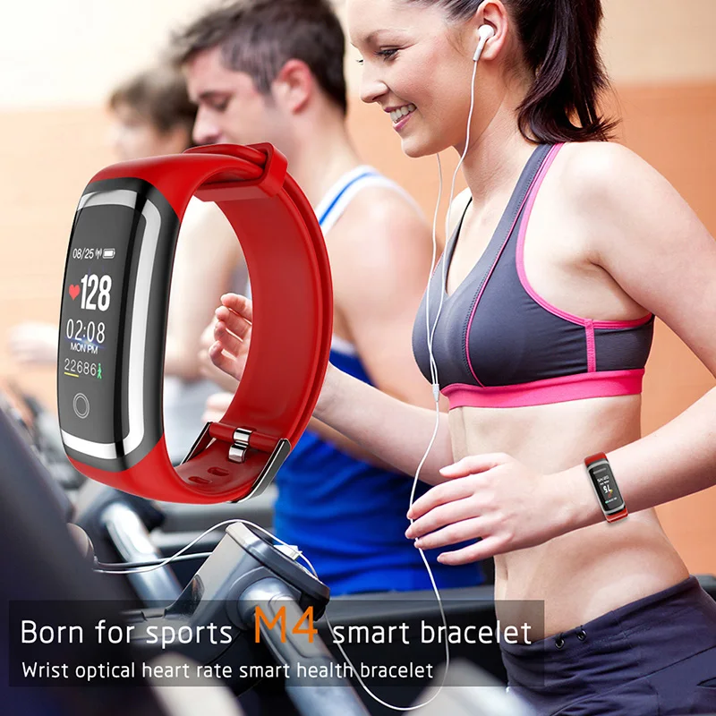 Fitness Smart Bracelet For Women Girls Sports Pedometer Heart Rate Sleep Tracke Call Reminder Color Screen Wristband | Электроника