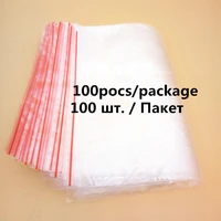 100 pcs jewelry bag 5x7 transparent plastic self sealing bag