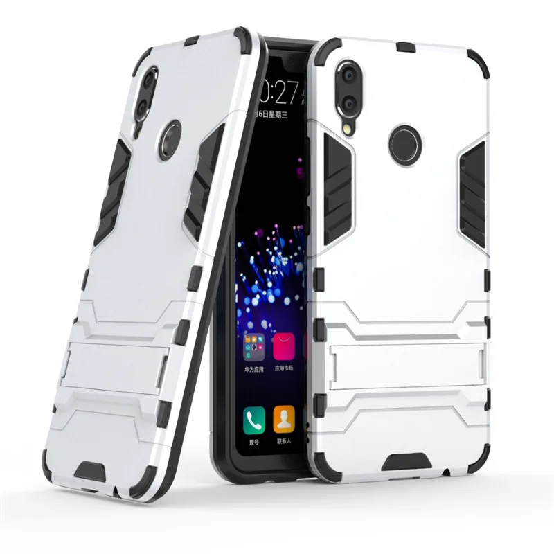 Броня для Coque Case на huawei P Smart Plus 6 3 Чехлы Nova 3i + Задняя пластиковая силиконовая