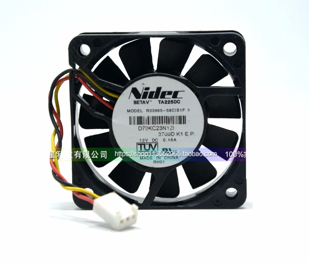 

Новый оригинальный 6015 TA225DC R33965-58 CIS1F DC12V 0.16A Вентилятор охлаждения
