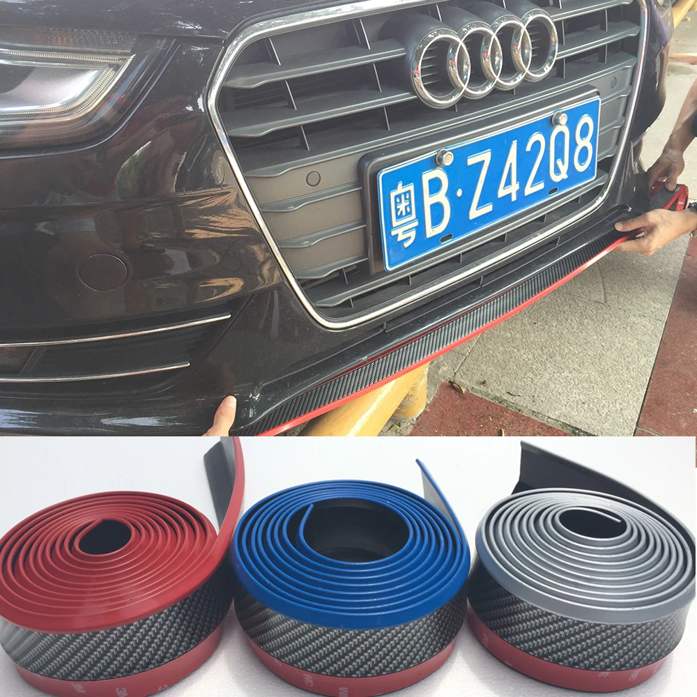 Универсальный Резиновый комплект из углеродного волокна для переднего бампера