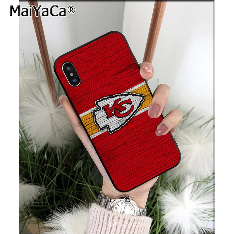 MaiYaCa Kansas City Chief ТПУ Мягкие аксессуары для телефонов чехол для телефона для iPhone X XS MAX 6 6s 7 7plus 8 8Plus 5 5S SE XR
