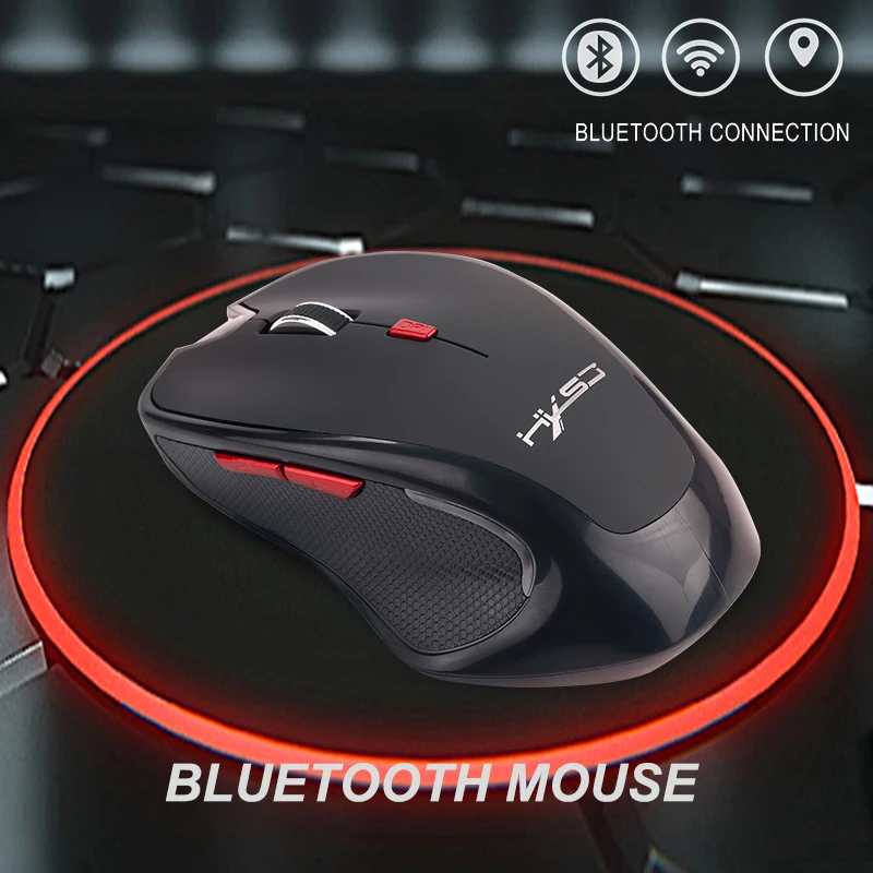 HXSJ T21 Bluetooth беспроводная мышь 4 регулируемые DPI 800/1200/1600/2400 портативная Эргономика