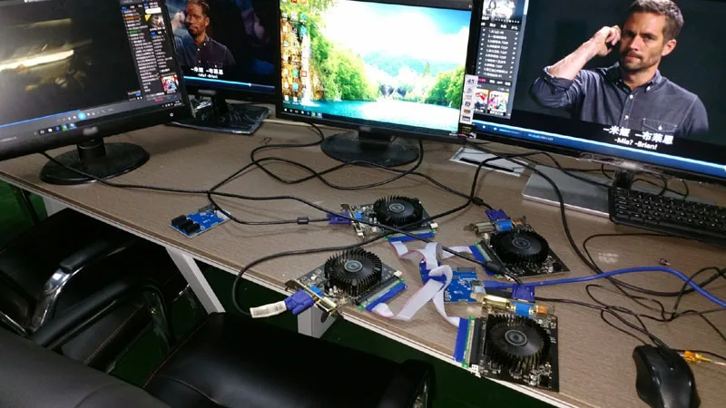 Плата расширения PCI E на PCIe 4 портовый адаптер Express 1X слот с SATA 15 контактов и