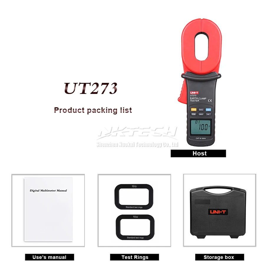 UNI-T UT278A UT276A UT275 UT273 Зажим заземления тест er цифровой измеритель сопротивления заземления Тестер Утечки тока Мегаомметр