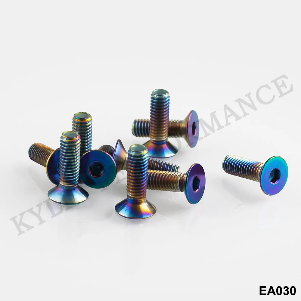 KYLIN Новый 10 шт. M6 * 20 NEO хром из нержавеющей стали плоский во время первого