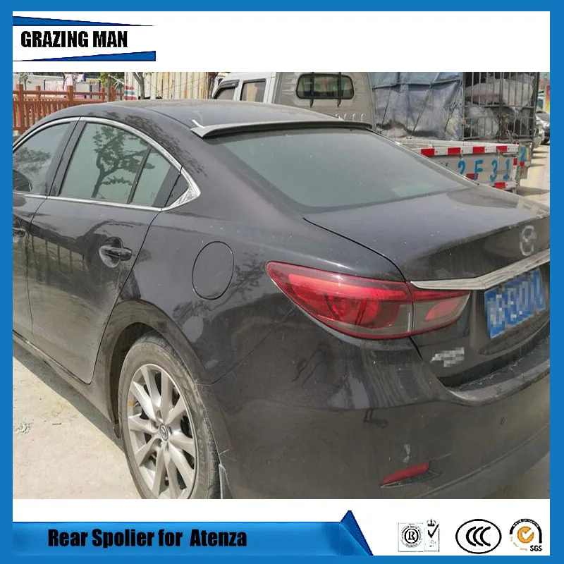 

Hot Sale ABS Primer Unpainted Color Car Roof Spoiler For Mazda 6 M6 Atenza 2014 2015 2016 2017
