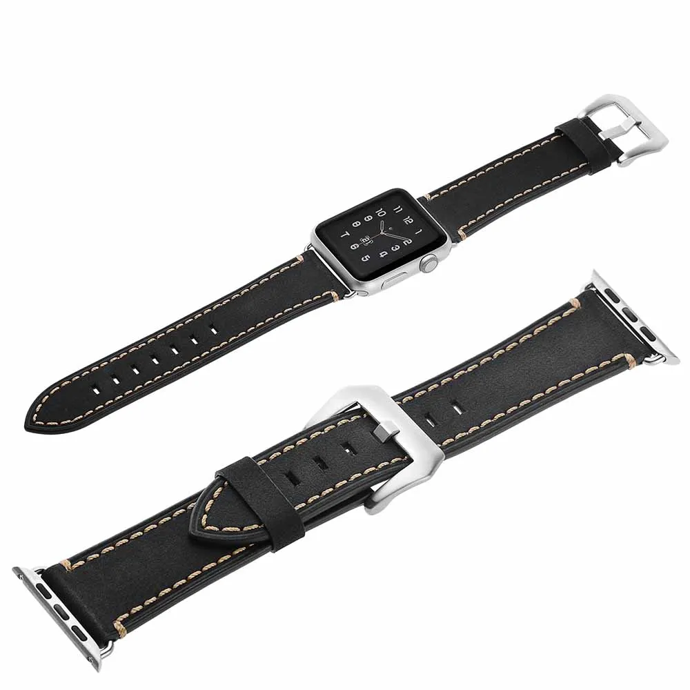 Ремешок для часов ZLIMSN 38 мм и 42 дизайнерский браслет Apple Watch аксессуары