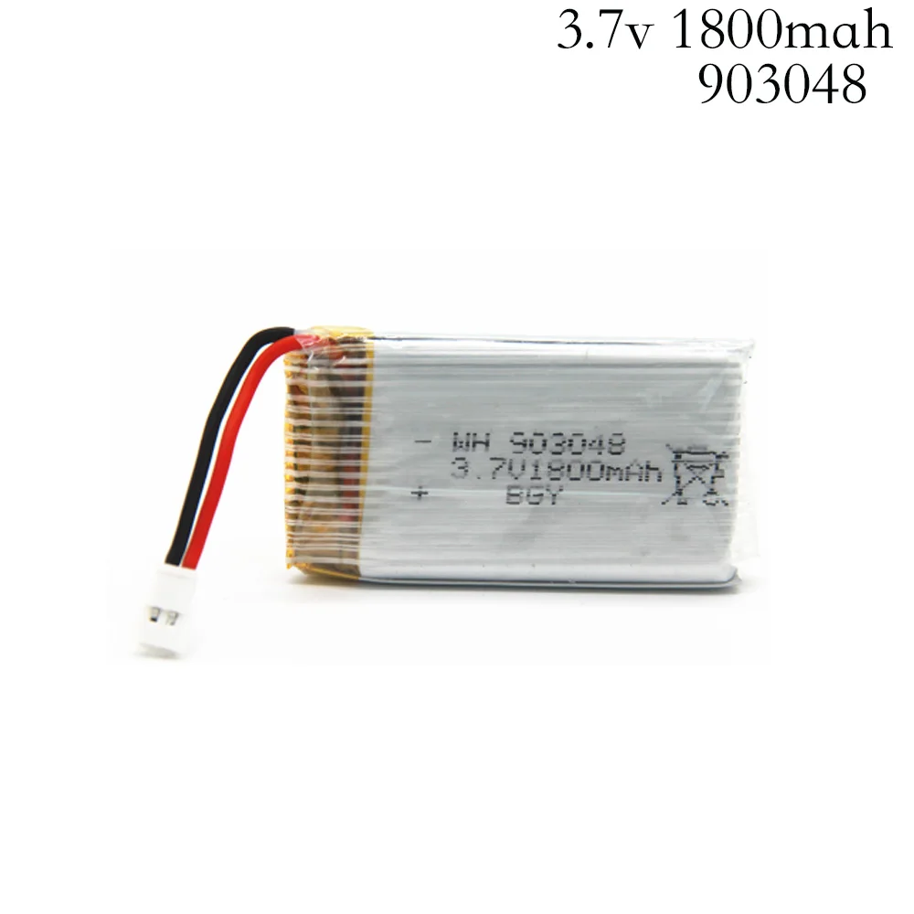 3,7 V 1800mAh Lipo батарея RC Квадрокоптер игрушки аксессуары запасные части для KY601S lipo батарея 3,7 v 1800 mah 903048 lipo батарея - Цвет: Фиолетовый