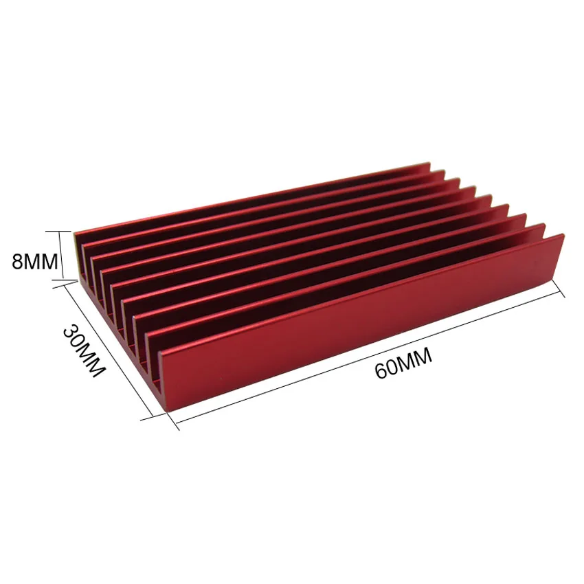 10 шт. YOUNUON 60x30x8 мм Алюминий радиаторы BTC USB ASIC шахтер Вентилятор охлаждения