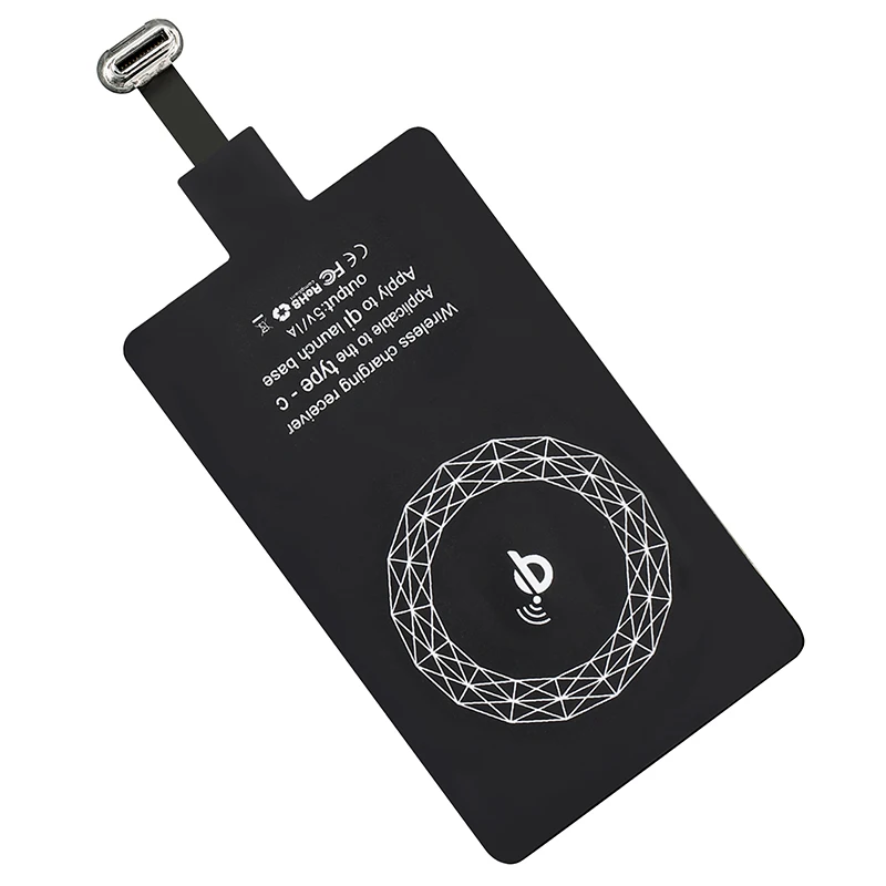 Микро USB Type c QI Беспроводное зарядное устройство приемник Универсальный