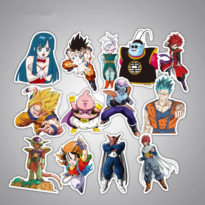 36pcs \ много DBZ Аниме Драконий жемчуг Наклейки Супер Saiyan Goku Мультфильм Скейтборд
