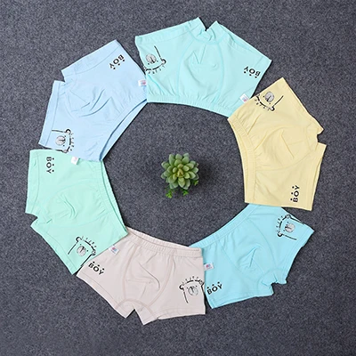 panties for boys 6 шт. в партии, хлопковое нижнее белье для мальчиков с героями мультфильмов летняя дышащая одежда для малышей нижнее белье для мальчиков и девочек, трусы, одежда для детей возрастом от 2 до 7 лет - Цвет: panties for boys