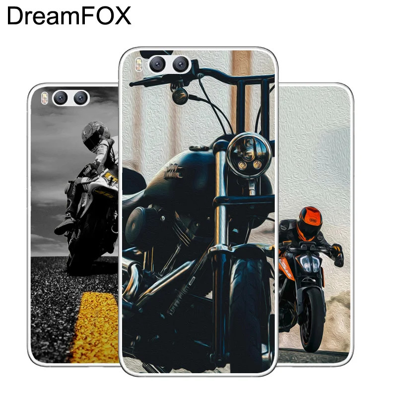 DREAMFOX M194 красивые мотоциклетные Мягкий ТПУ силиконовый чехол для Xiaomi Mi Note 2 3 4 5 6 8 SE