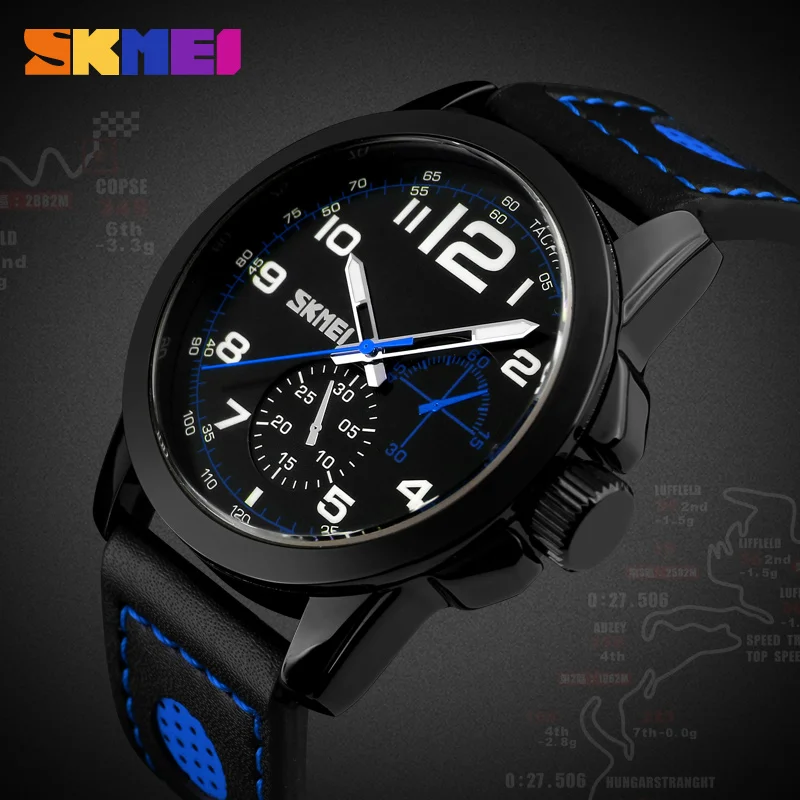 SKMEI Мужские кварцевые часы мужские модные повседневные Relogio Masculino Montre Homme из