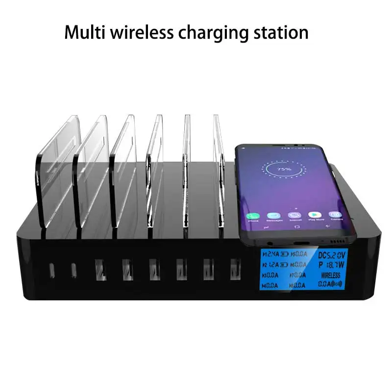Беспроводная зарядная станция для iphone ipad multi quick chager держатель samsung huawei новая