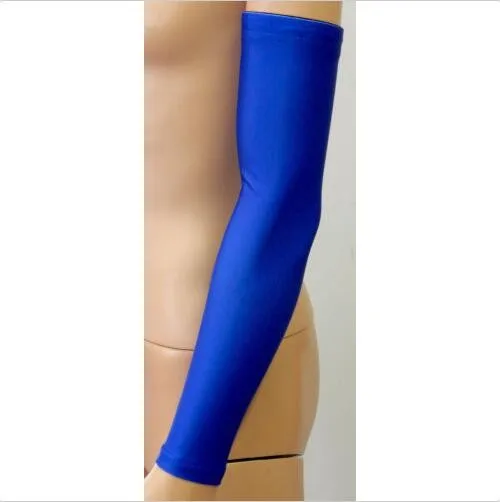 Новый компрессионный рукав спортивный сплошной цвет бейсбол футбол баскетбол