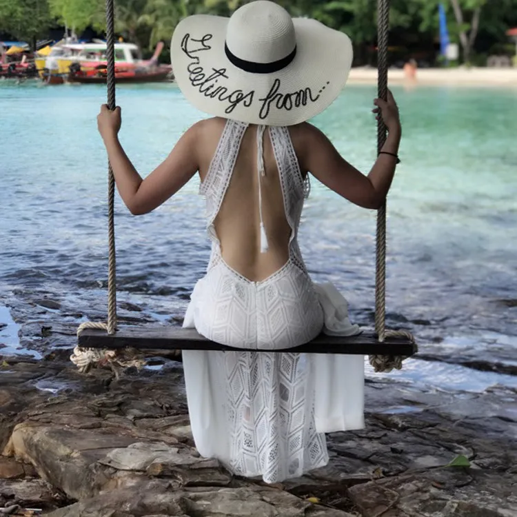 Платье в Корейском стиле одежда платья богемном шик пляжная белого цвета для женщин африканском 2019 размера