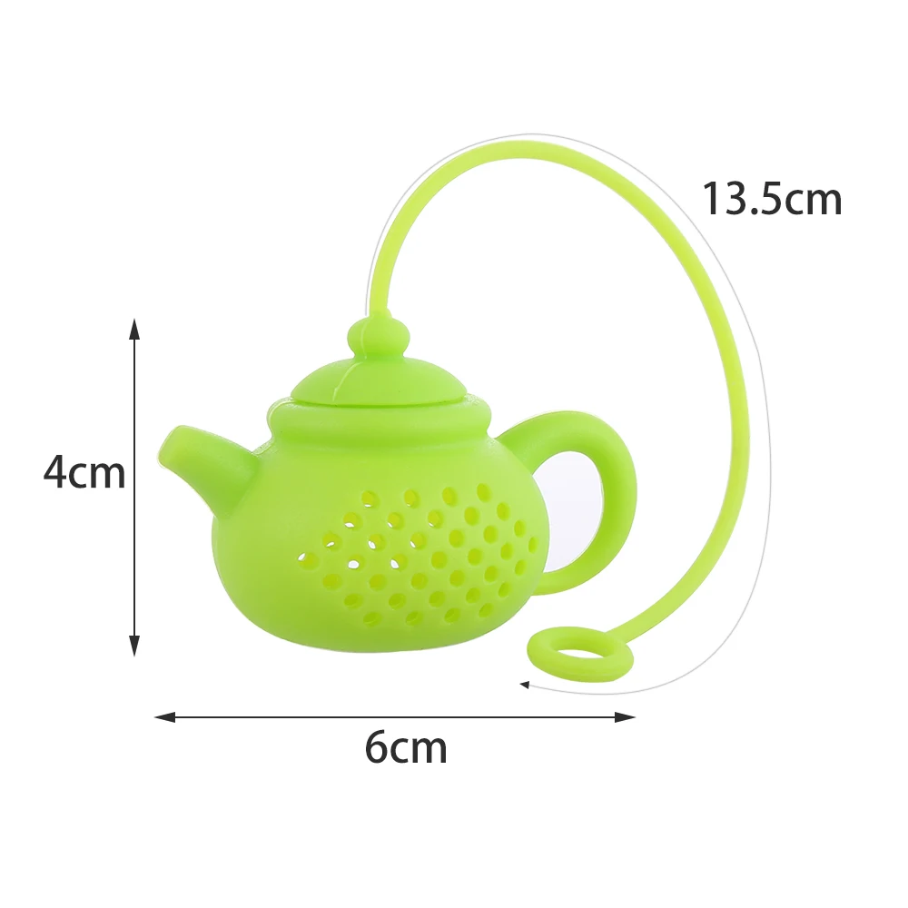 1PC 2019 NEW Teapot-Shape Tea Infuser Strainer Silicone Bag Leaf Filter Diffuser Kitchen Gadget Teaware Tools Supplies |