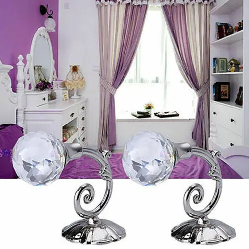 2 шт. прочный большой металлический хрустальный стеклянный шар занавес завязки