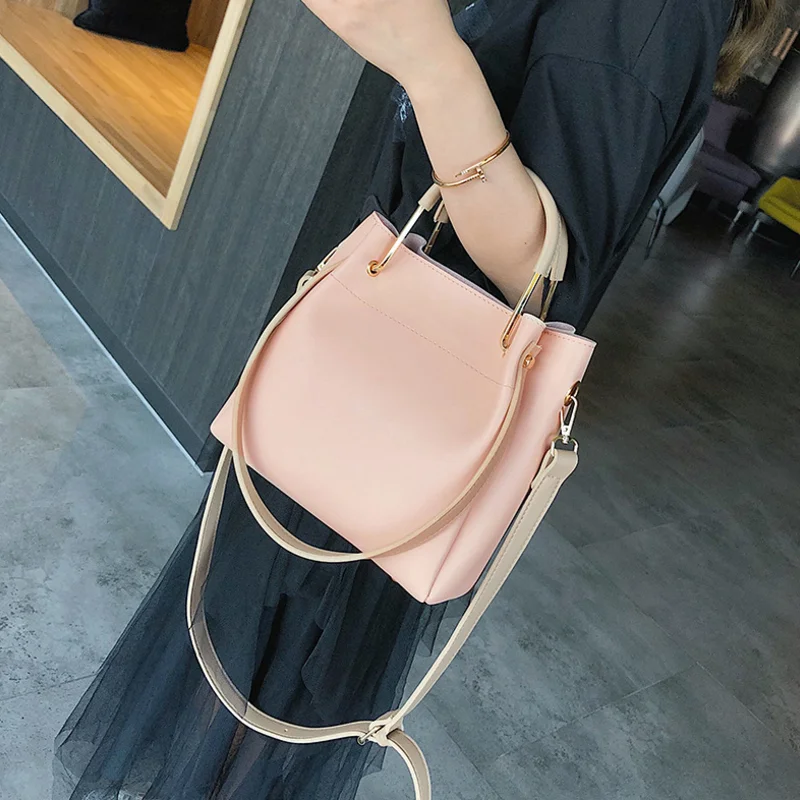 Autumn and winter fashion various match shoulder bag Korean version of messenger bucket handbag | Багаж и сумки