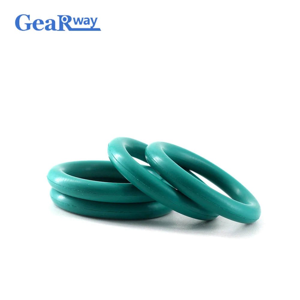 

Gearway Fluorine Rubber O Ring Seal Gasket 5mm CS Green FKM O Ring Sealing 15/16/17/18/34/35/36mm OD O Ring Seal Washer