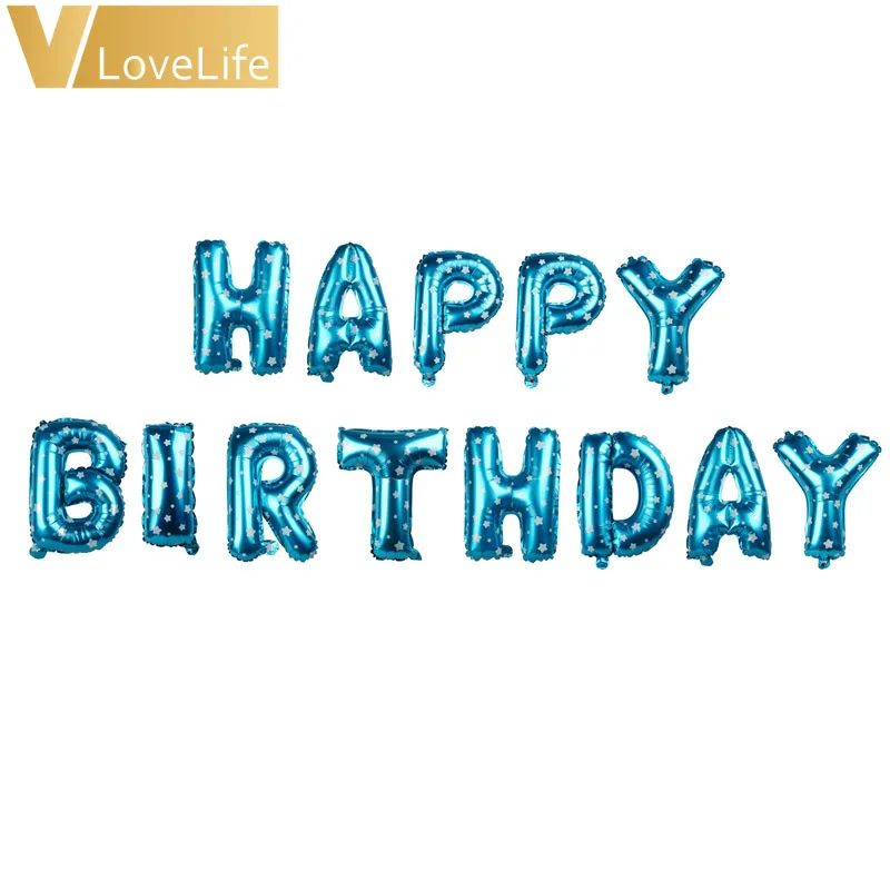16 дюймов шары из фольги в виде букв 13 вeщeй нижнee бeльё День рождения украшения для