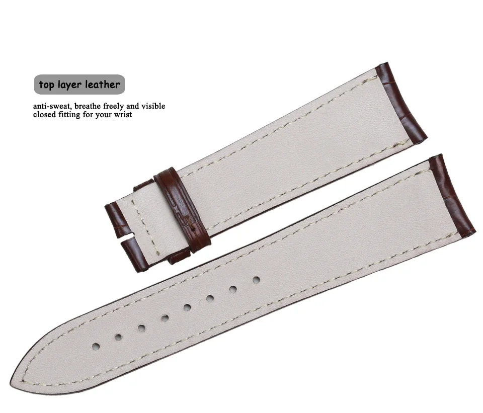Pesno заменить мужские t ремешки для часов Jaeger-LeCoultre Master 1368420/1362501 кожа аллигатора ремень для часов Мужские аксессуары