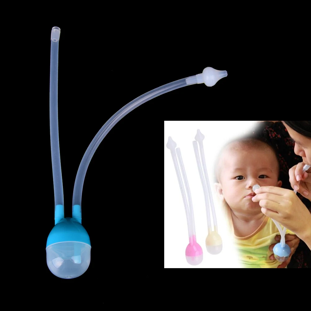 

Newborn Baby Safety Nose Cleaner Vacuum Suction Nasal Aspirator Flu Protections