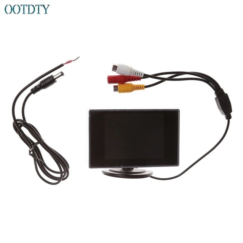Новый цветной ЖК монитор 3 5 &quotTFT экран DVD VCD для автомобильной камеры заднего вида