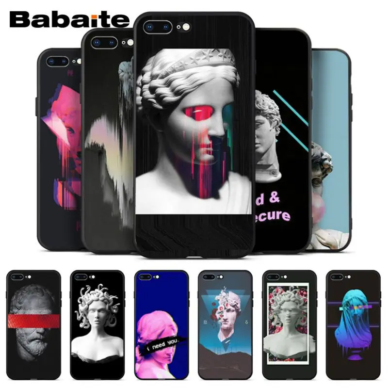 Babaite винтажный пластырь статуя Давида Искусство Печать Роскошный чехол для