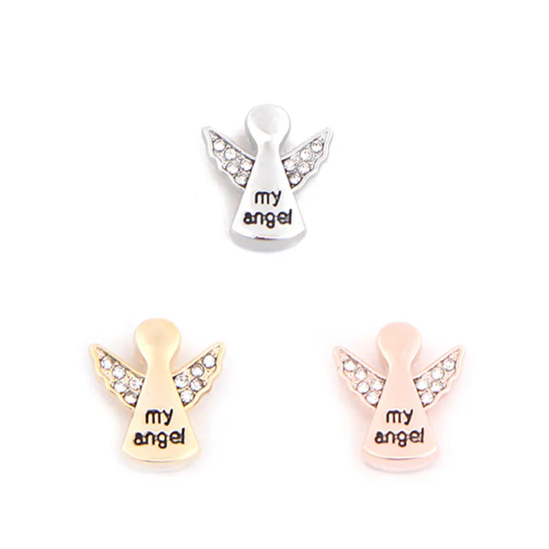 3pcs mixed SANSHOOR ювелирные изделия My Angel горка талисманы подходят 10 мм Нержавеющая сталь сетка браслет Аксессуары как подарок на день матери - Окраска металла: 3pcs mixed