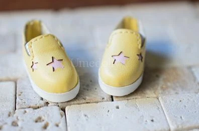 yellow 1 пара 3 см Повседневная 1/6 кукла без шнуровки звезда кукла обувь для Blyth, Ixdoll, Holala Кукла Одежда Аксессуары игрушка - Цвет: yellow