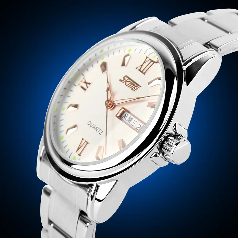 Mdnen часы мужские модные спортивные Кварцевые полностью стальные золотые деловые