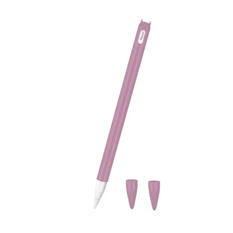 PL Портативный мягкий силиконовый защитный чехол для Apple ipad Pro Pencil 2nd - Цвет: PL