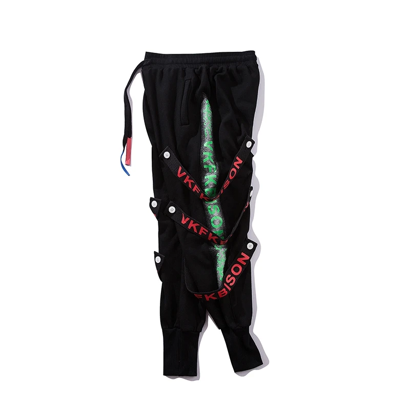 UNCLEDONJM многоленточные брюки с резинками на щиколотках спортивные штаны jogger