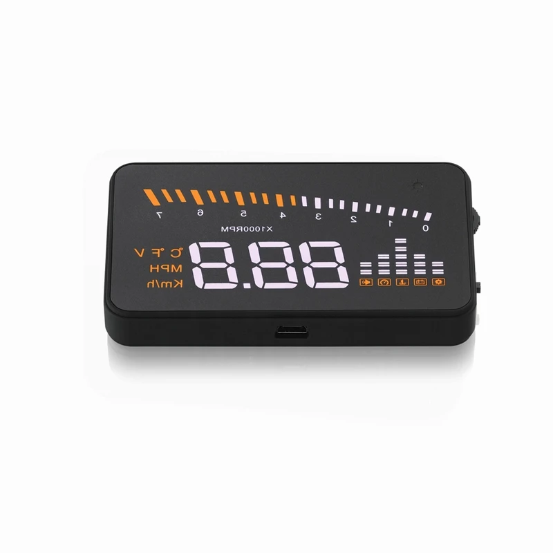 X5 Универсальный Авто Hud Дисплей проектор с Odb2 Obd ii Интерфейс Скорость