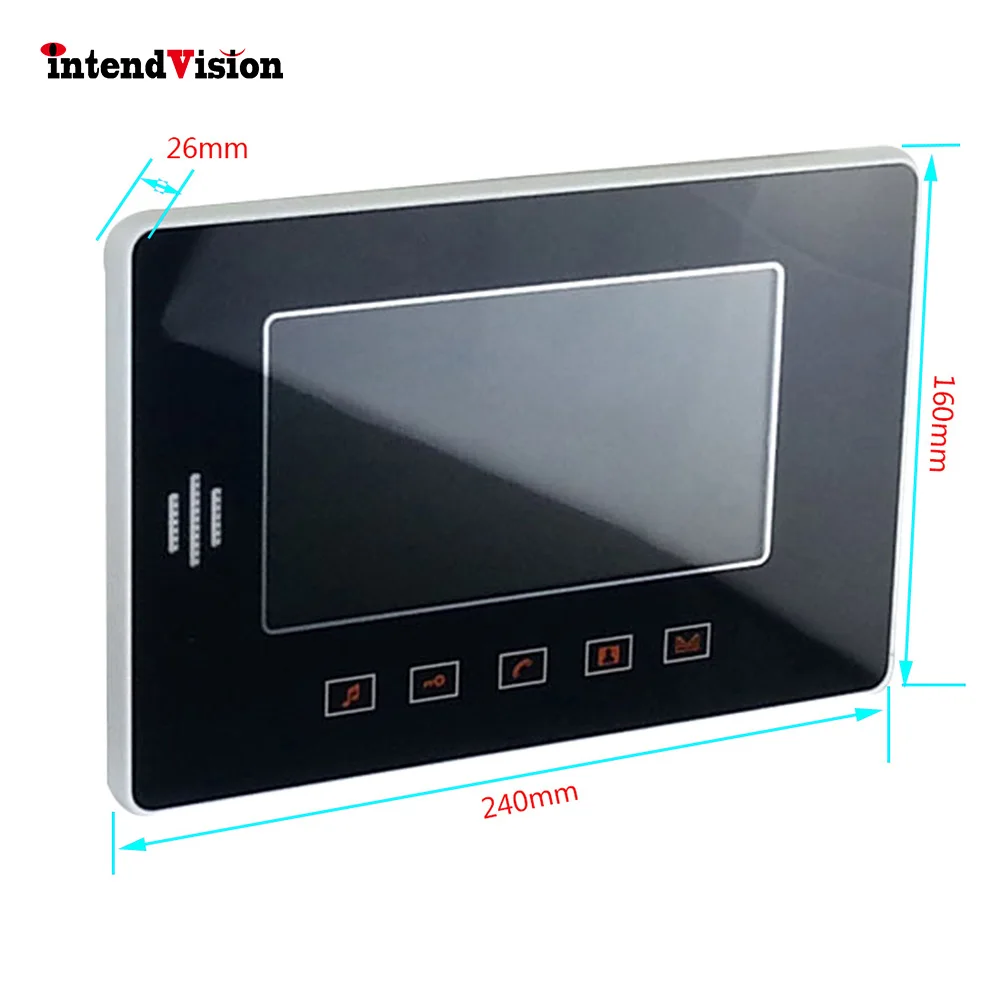 Intendvision 7 ''Интерком Водонепроницаемая ИК камера дверная телефонная система