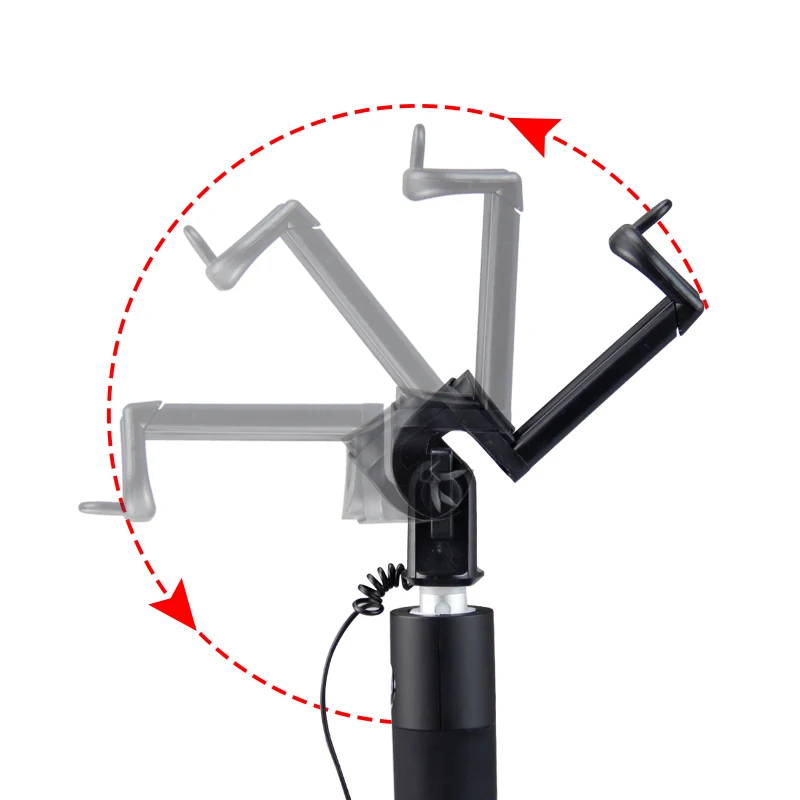 Hanmi Новая модная эгоистичная палка с кабелем алюминиевая для селфи штатив