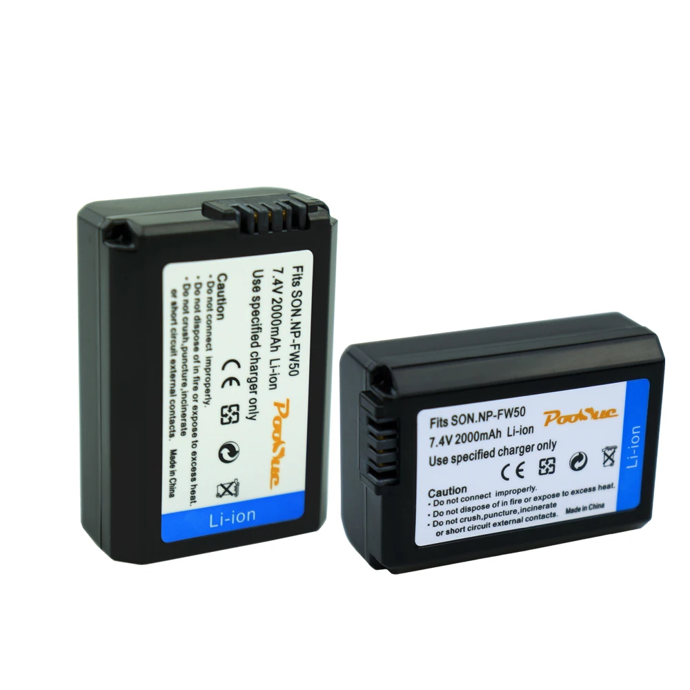 3 аккумулятора для фотоаппарата + NP FW50 LCD USB зарядное устройство Sony a37 a6000|np-fw50 battery|np