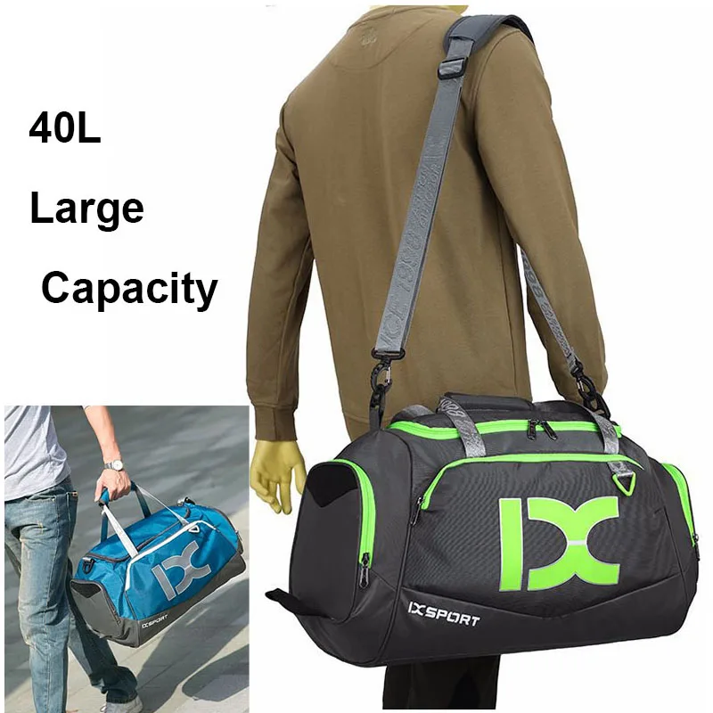 40L Dry Wet Gym Bags For Fitness Travel Shoulder Bag Handbag Waterproof Sports Shoes Women Men Sac De Sport Training Tas XA473WA images - 6