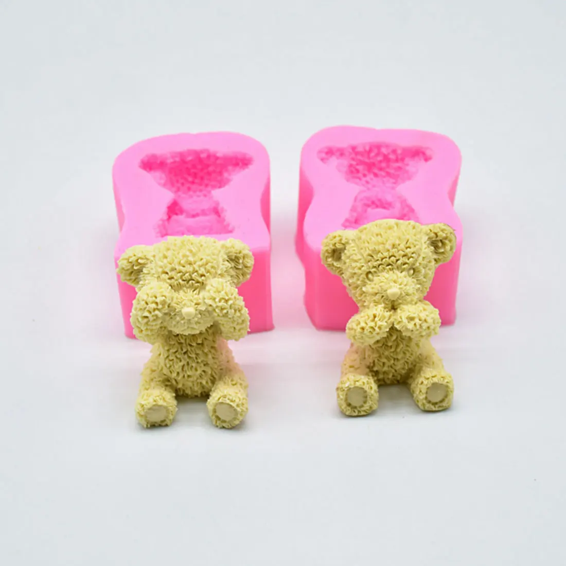 Sugarcraft новейшая силиконовая форма с милым медведем для украшения торта