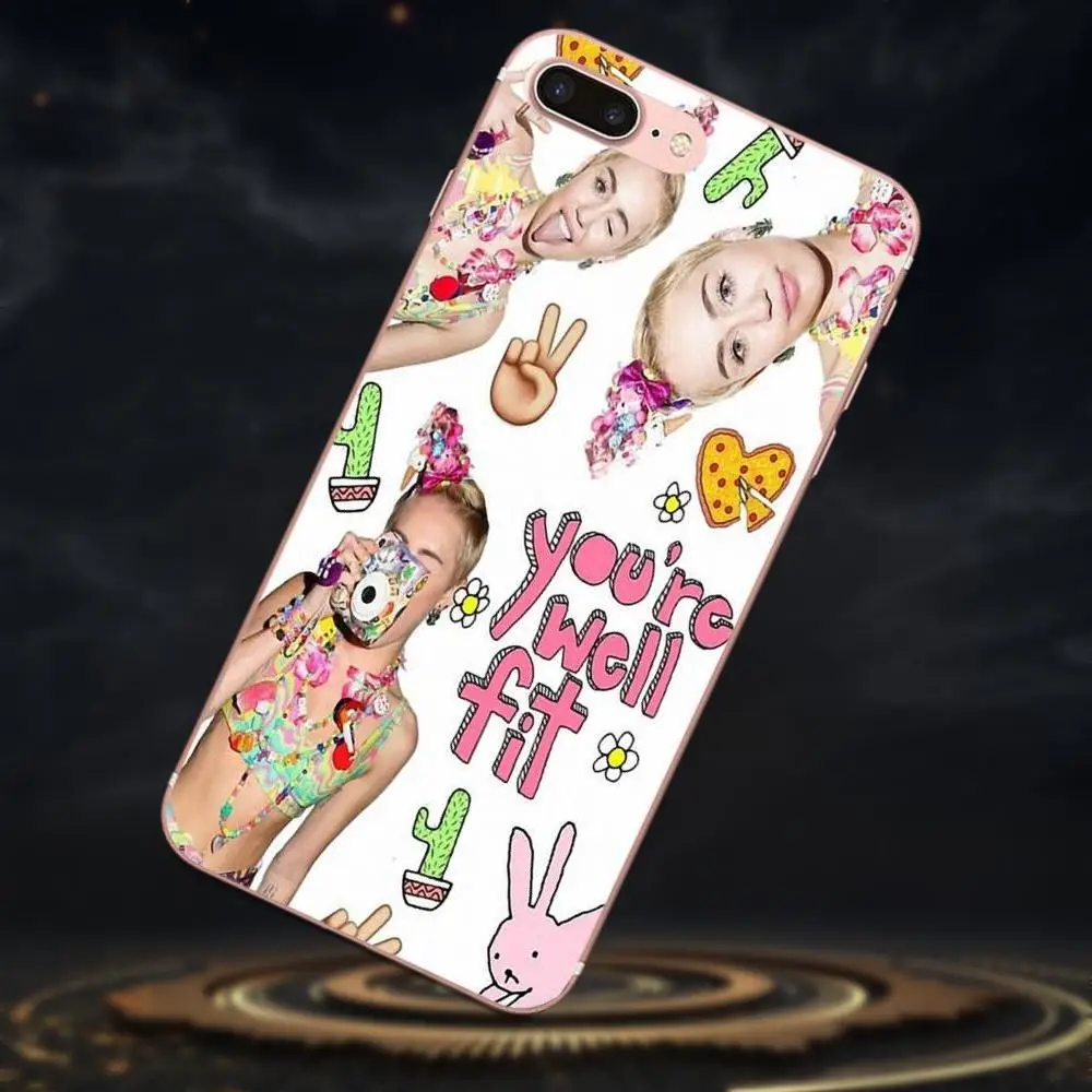 Милый чехол Аватар с блестками и коллажем Miley Cyrus для Huawei Mate 7 8 9 10 20 P8 P9 P10 P20 P30 Lite Plus