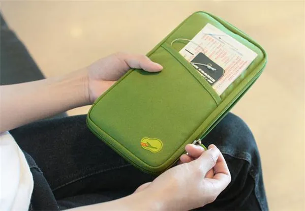 Дорожный кошелек держатель для паспорта органайзер карт обложка на чехол женщин - Фото №1